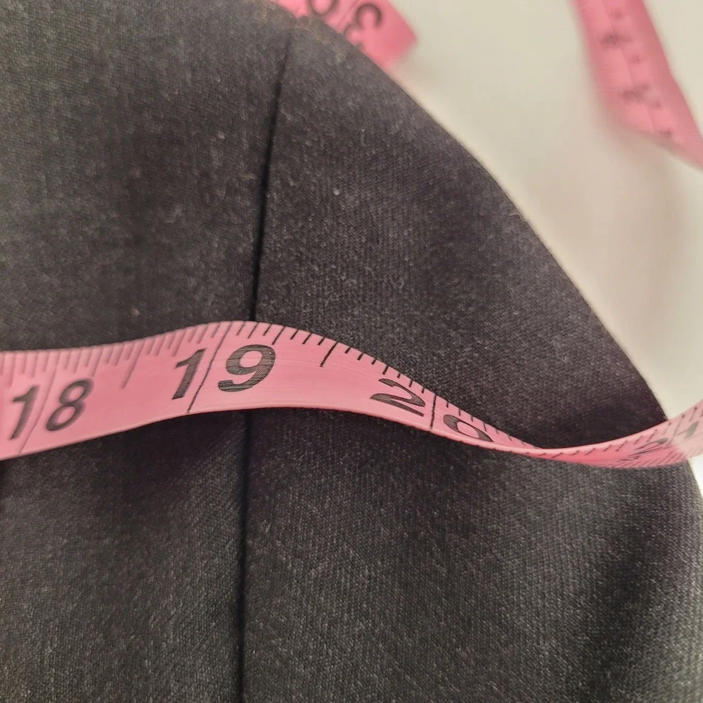 Calvin Klein Blazer Mens 44L Charcoal Grey 100% Wool 2-Button Sport Coat